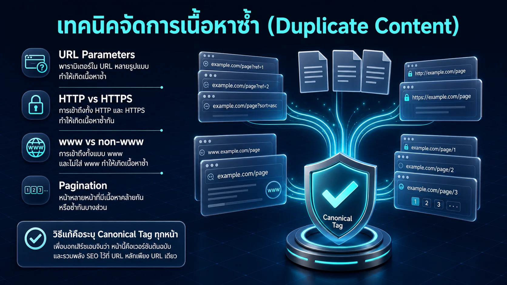 การทำ Technical SEO เพื่อจัดการเนื้อหาซ้ำด้วย Canonical Tag